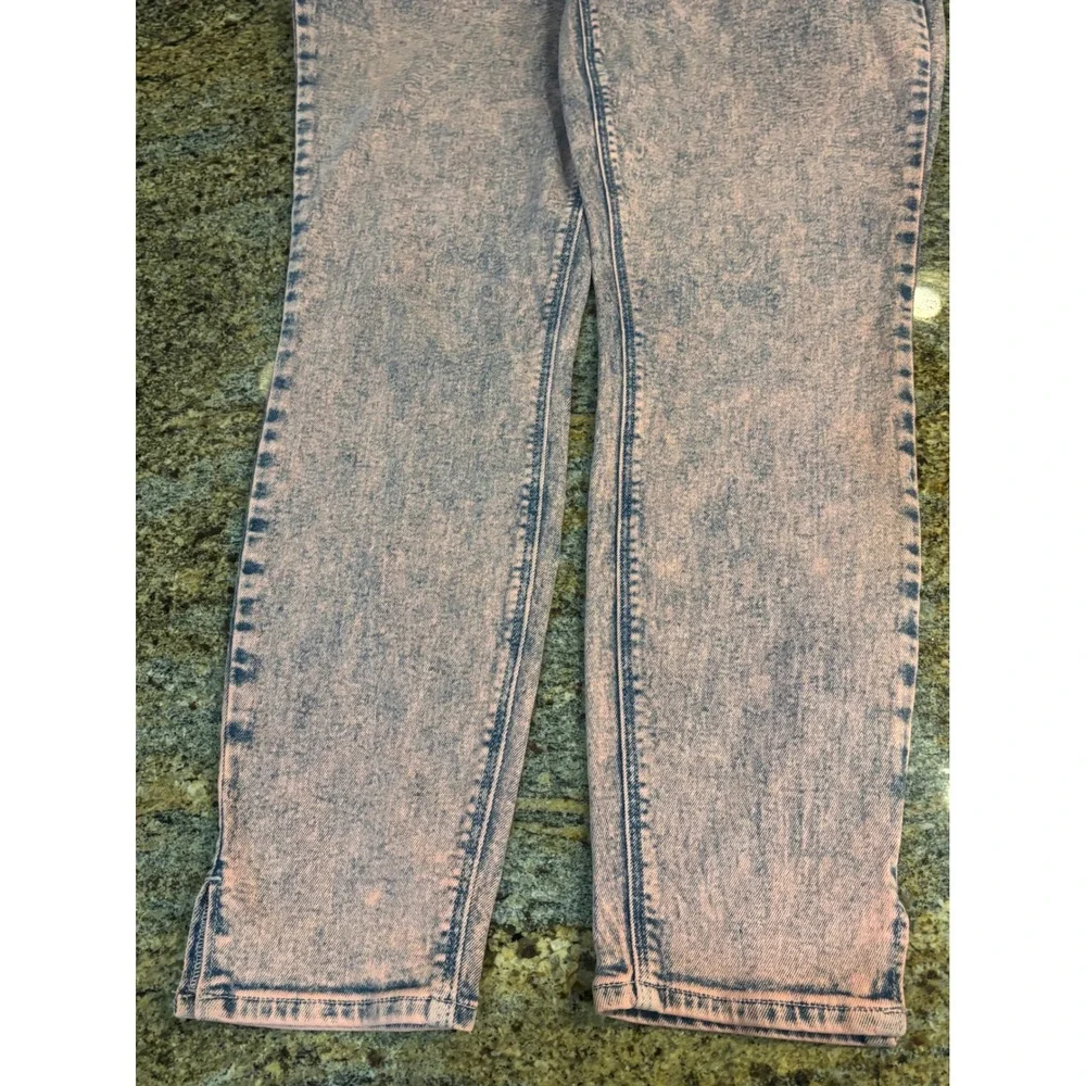 Old Navy Rockstar Super Skinny High Rise‎ Jeans Pink Acid Wash Size 16 Tall